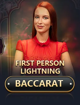First Person Lightning Baccarat by Evolution cover