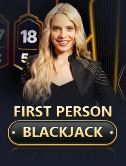 First Person Blackjack by Evolution cover