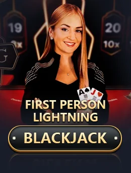 First Person Lightning Blackjack by Evolution cover